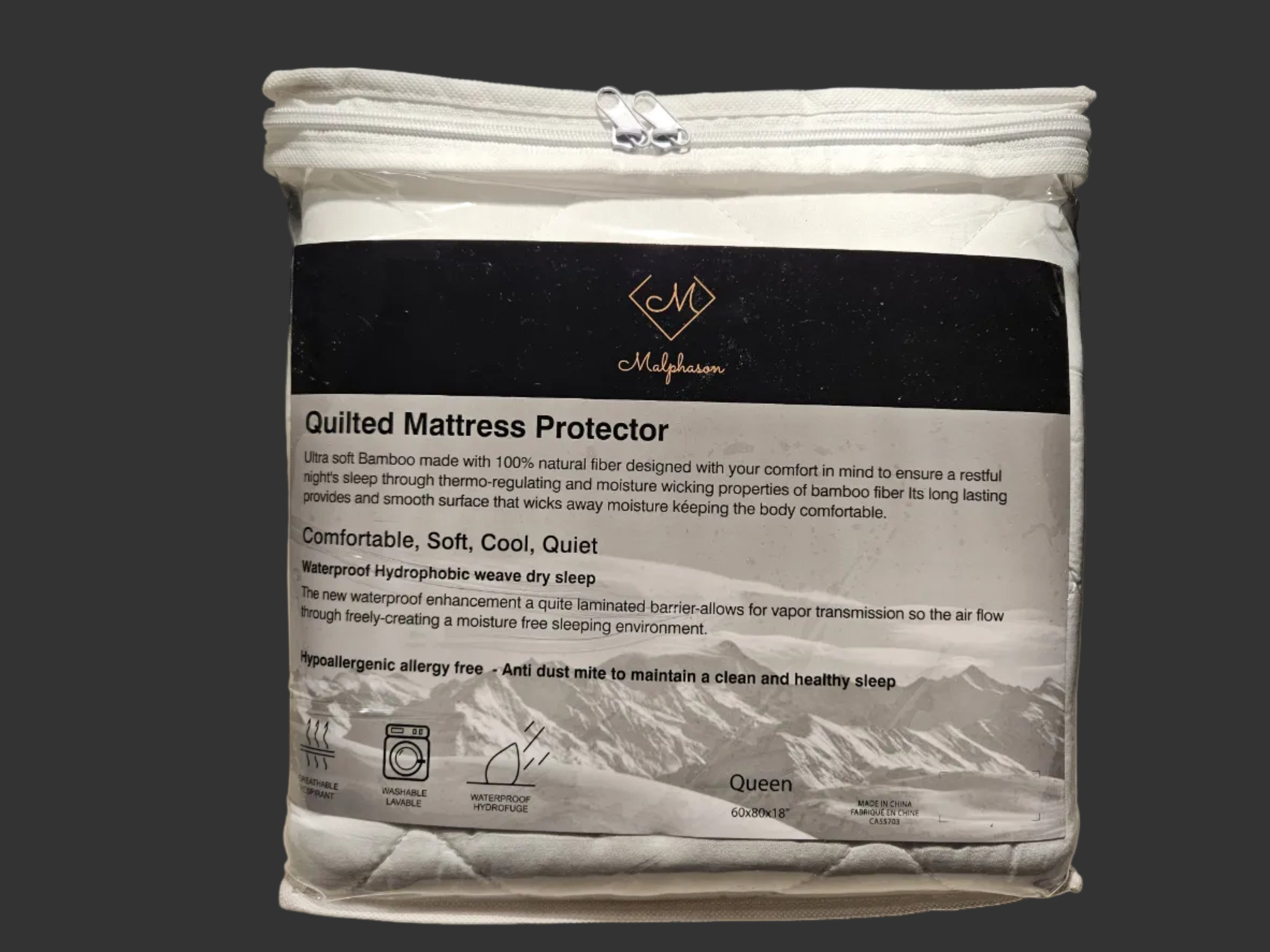 Malphason  Mattress Water Proof Protector (Queen)